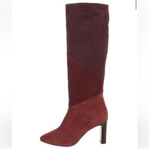 New BA&SH CLODY COLOUR BLOCK BOOTS IN RED 38